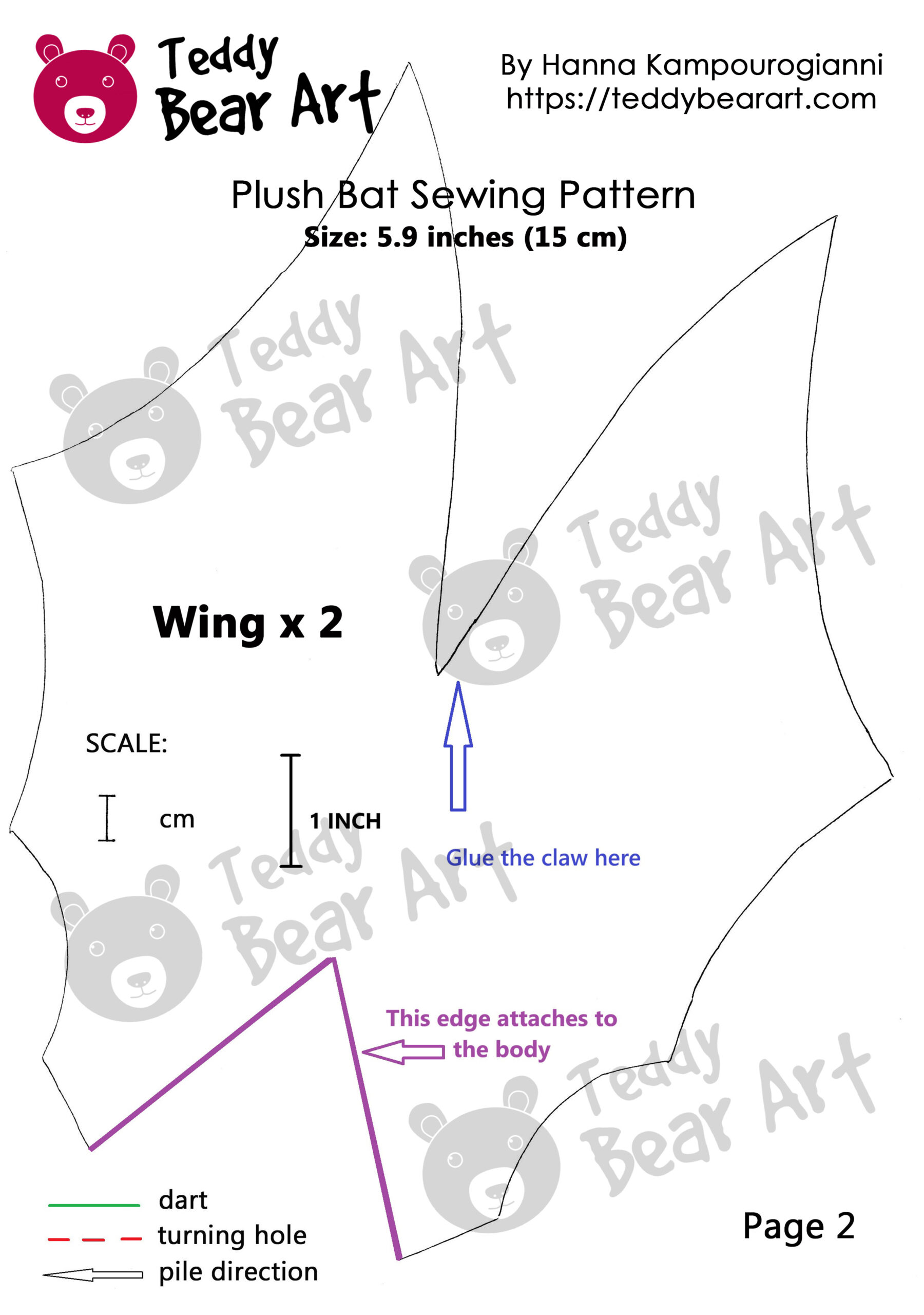 5 Free Bat Patterns For Sewing Modern Plushies From A Teddy Bear Artist