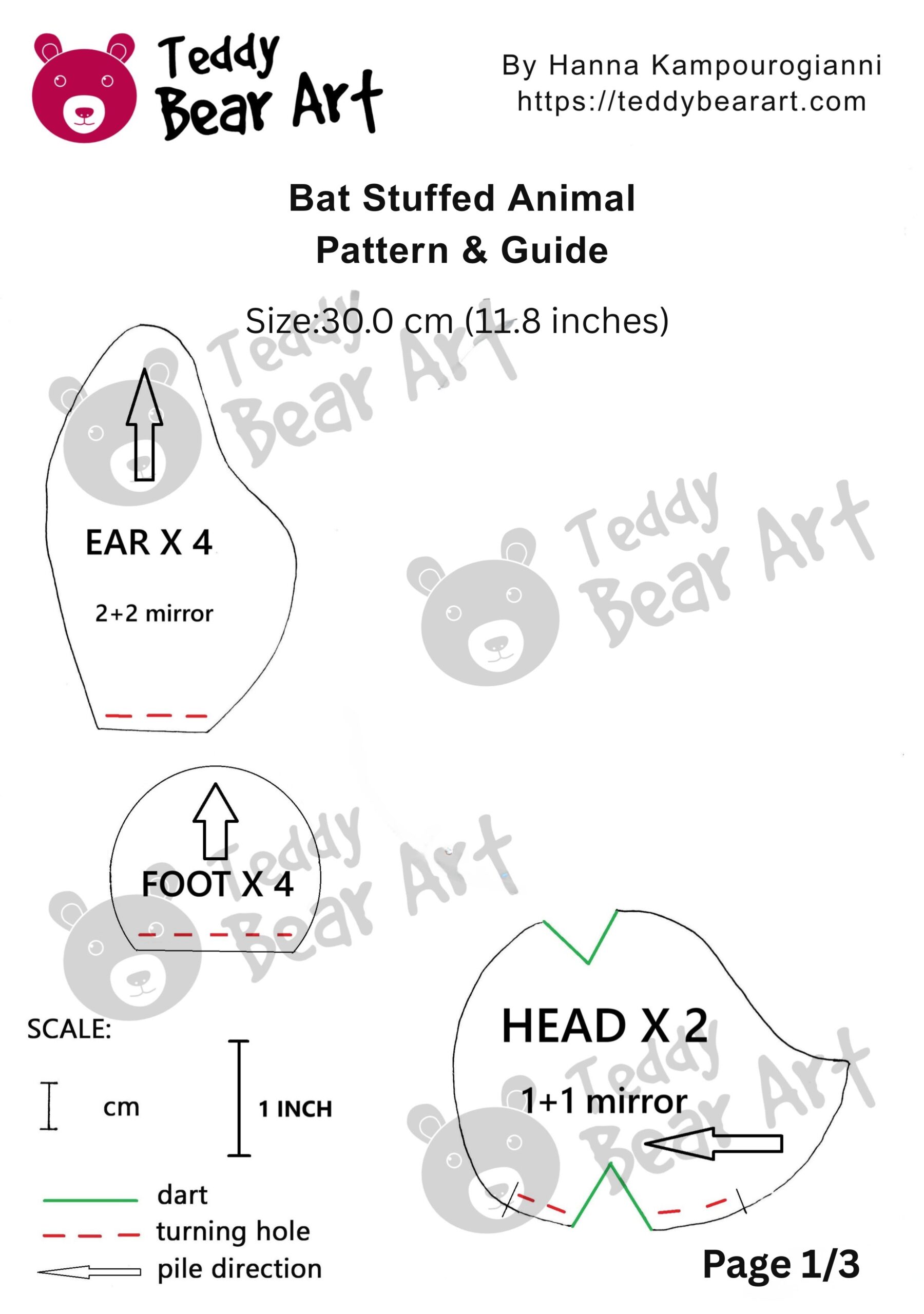 5 Free Bat Patterns For Sewing Modern Plushies From A Teddy Bear Artist
