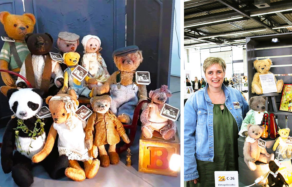 Celebrating 10 Years with Handmade Teddy Bears by Helen Dekker