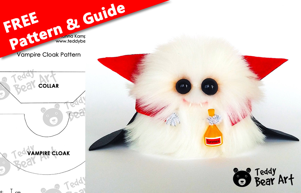 DIY Vampire Cloak Pattern for Your Stuffed Friends