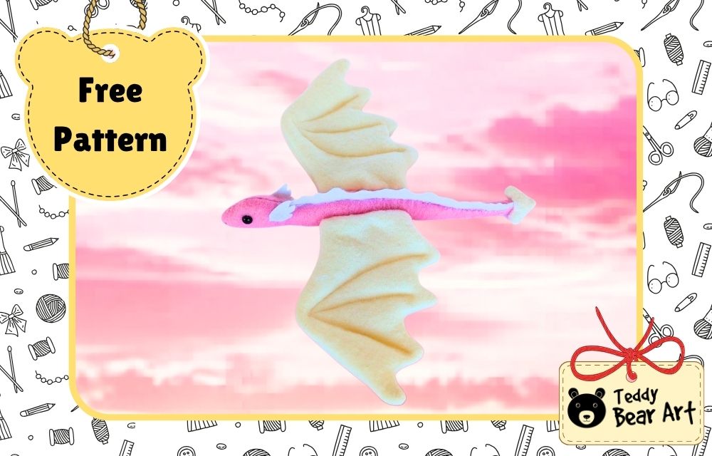 Free Dragon Plushie Pattern for Beginners To Sew