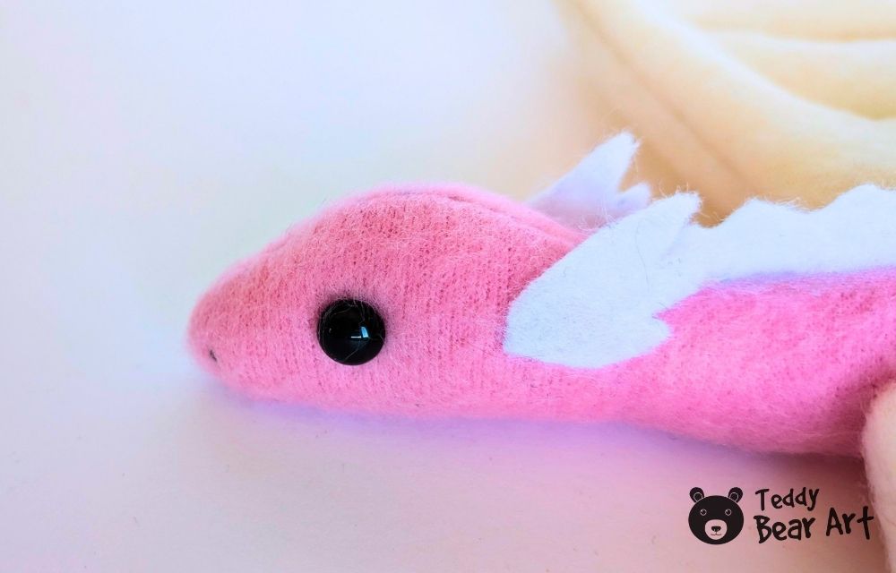 Free Dragon Plushie Pattern for Beginners To Sew
