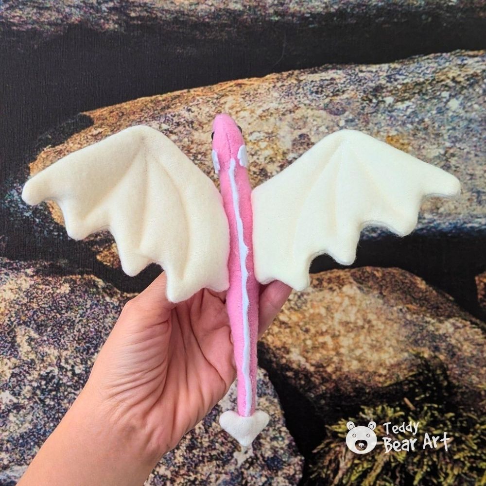 Free Dragon Plushie Pattern for Beginners To Sew