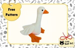 Free Goose Sewing Pattern: Easy Fleece Plush Tutorial