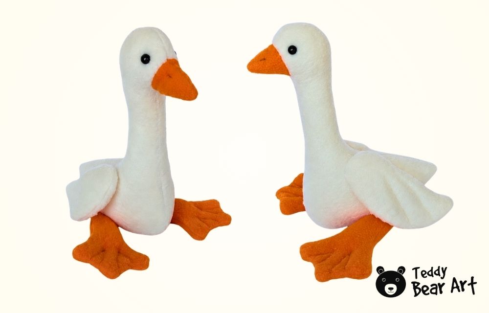 Free Goose Sewing Pattern: Easy Fleece Plush Tutorial