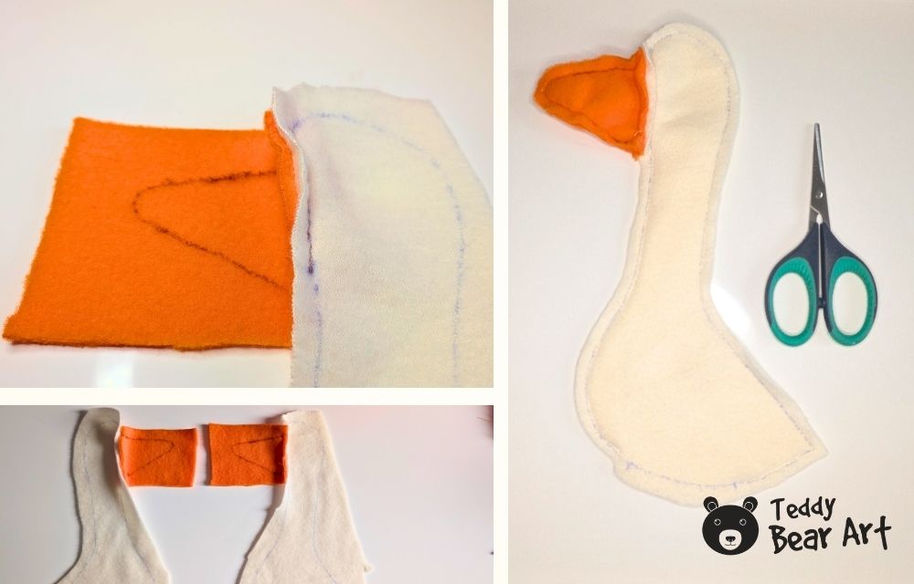 Free Goose Sewing Pattern: Easy Fleece Plush Tutorial