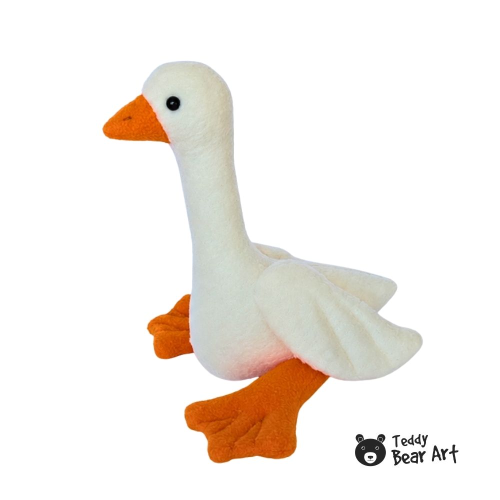 Free Goose Sewing Pattern: Easy Fleece Plush Tutorial