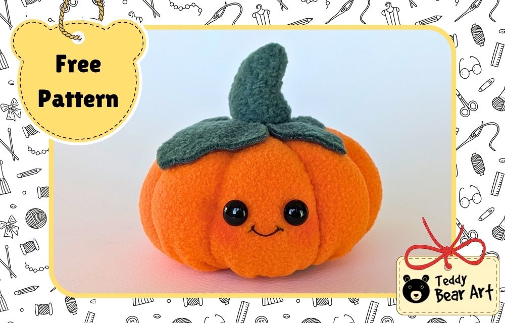 Free Pumpkin Plush Sewing Pattern for Beginners: Easy Fleece Tutorial