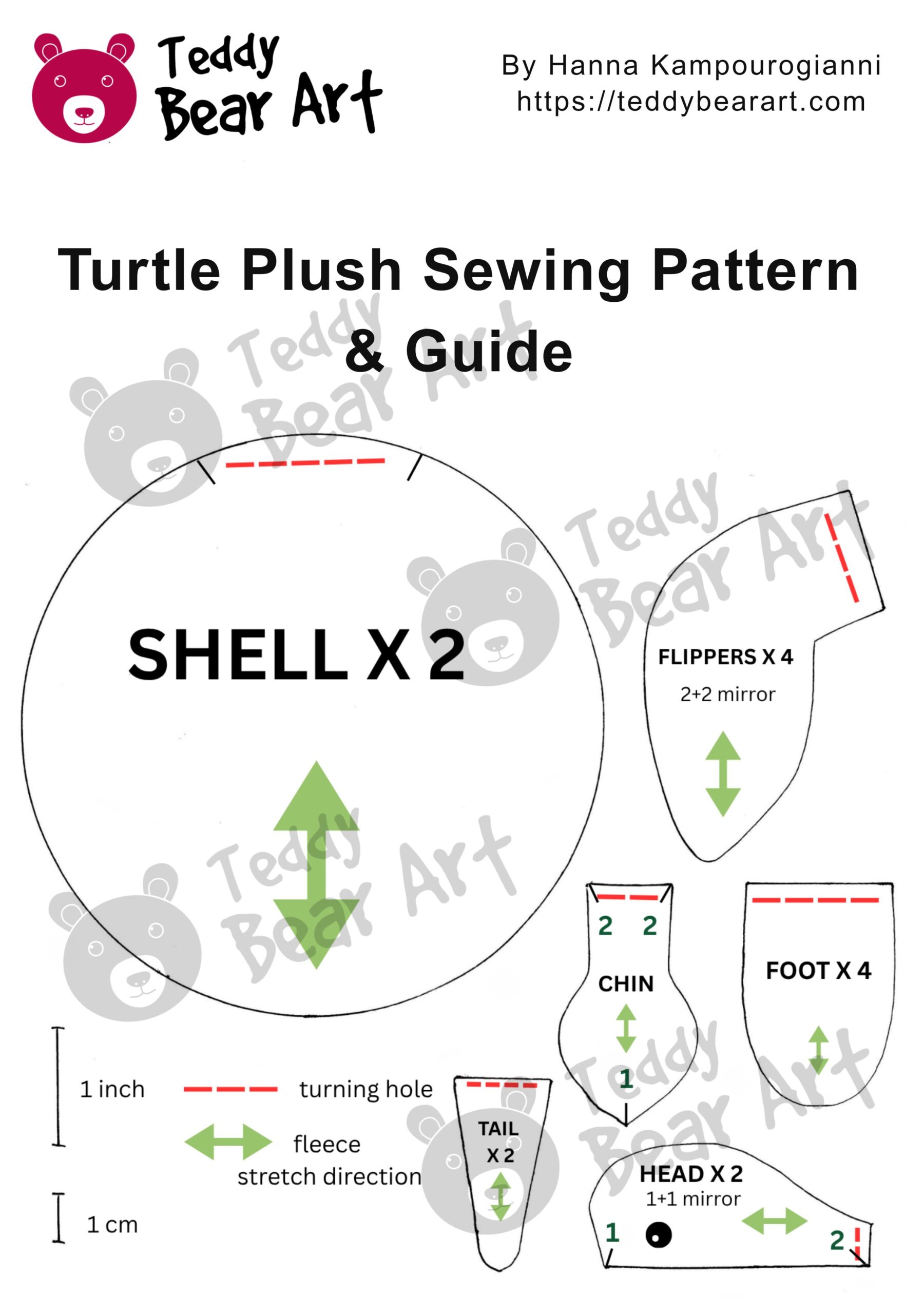 How to Sew a Turtle Plush With a Free Pattern