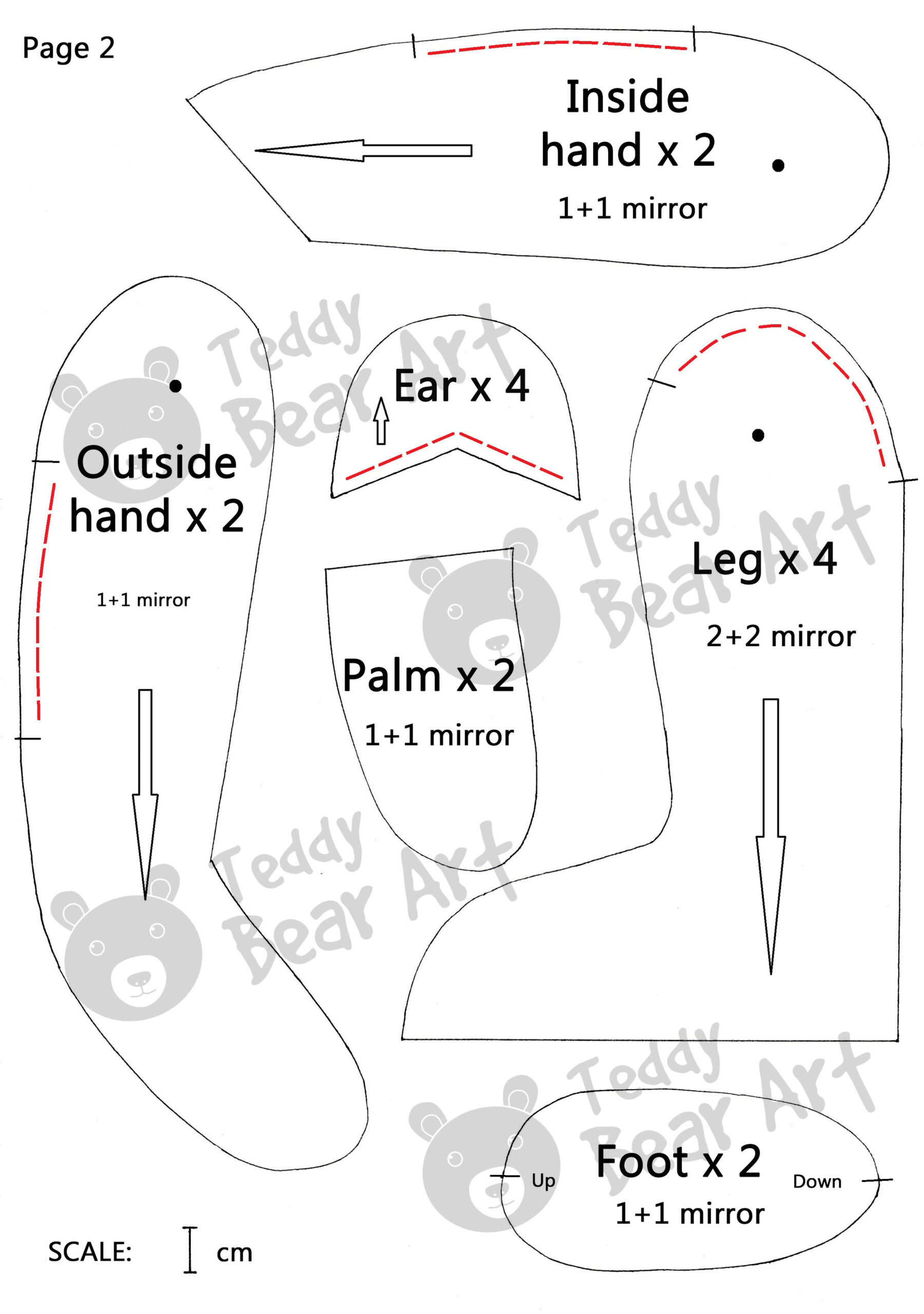Sneak Peek: Exclusive Mohair Red Teddy Bear Sewing Pattern Unveiled!