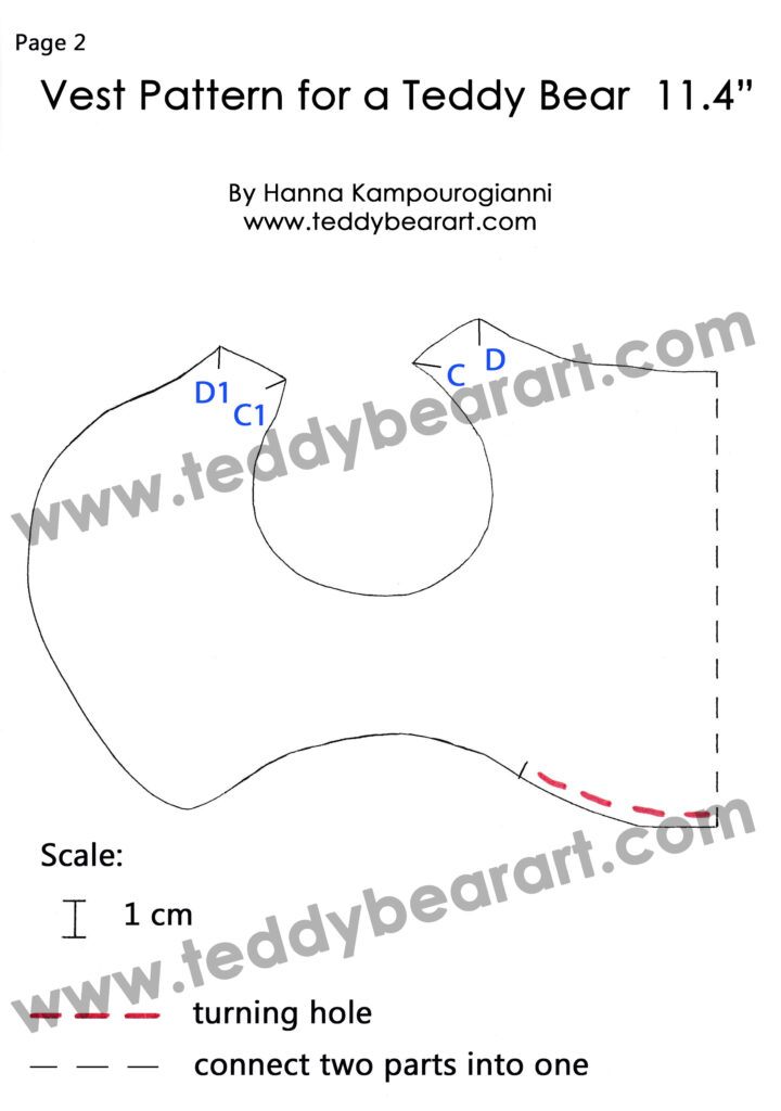 Step-by-Step Teddy Bear Clothes Pattern: Making a Stylish Vest in 15 Minutes