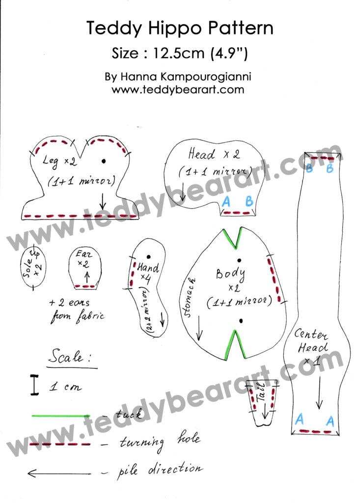 Top 3 Unique Free Stuffed Animal Patterns for a Teddy Hippo, Tapir, and Anteater