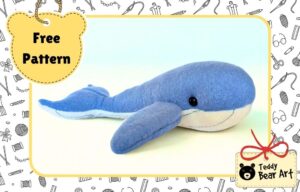 Whale Plushie Sewing Tutorial With A Free Pattern