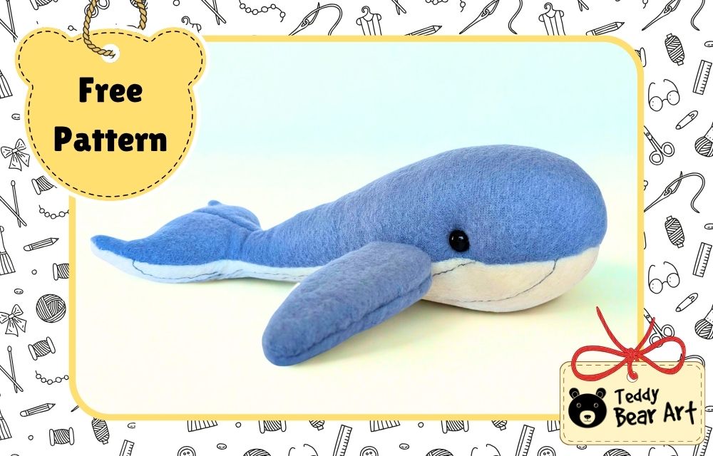 Whale Plushie Sewing Tutorial With A Free Pattern