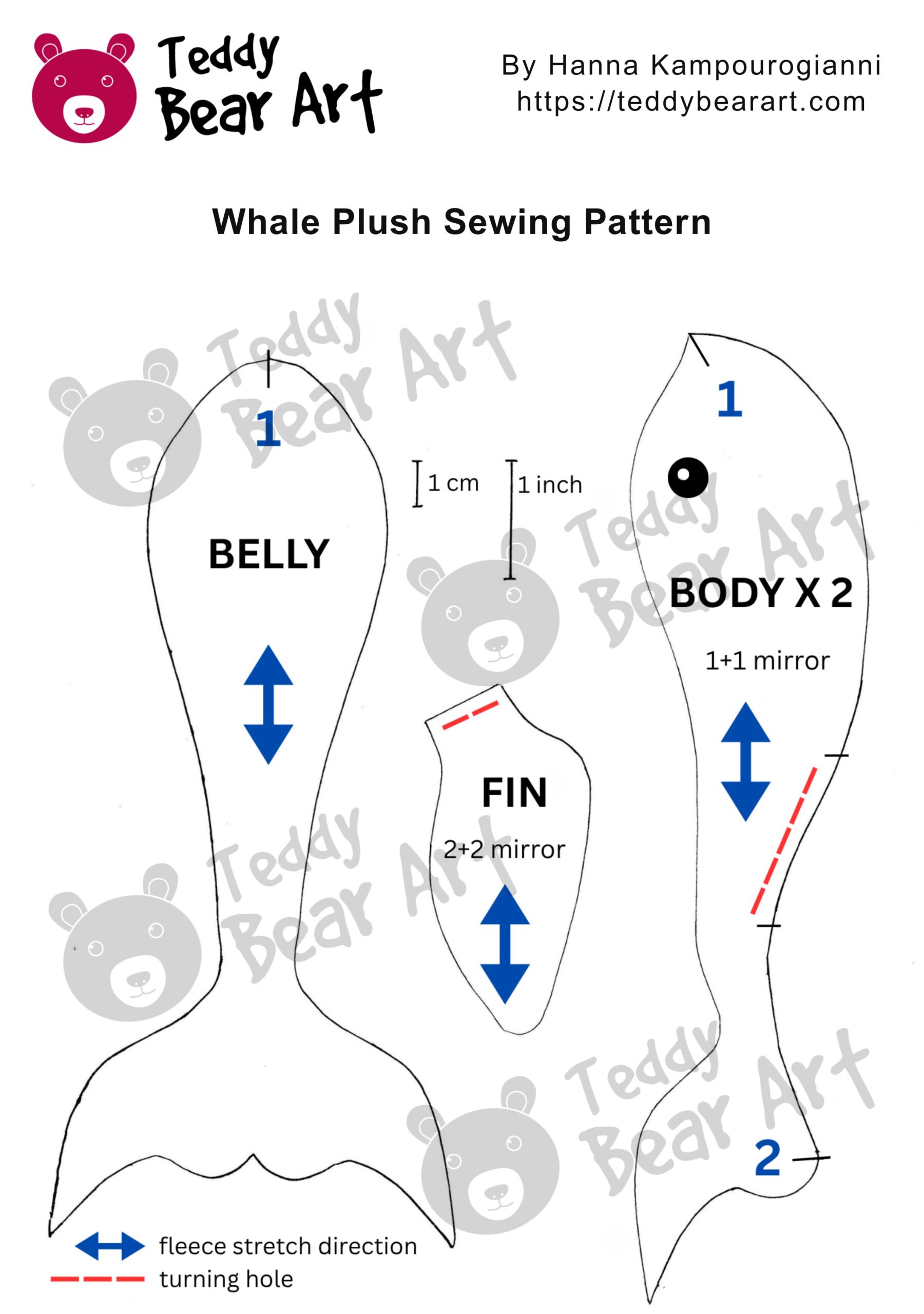 Whale Plushie Sewing Tutorial With A Free Pattern