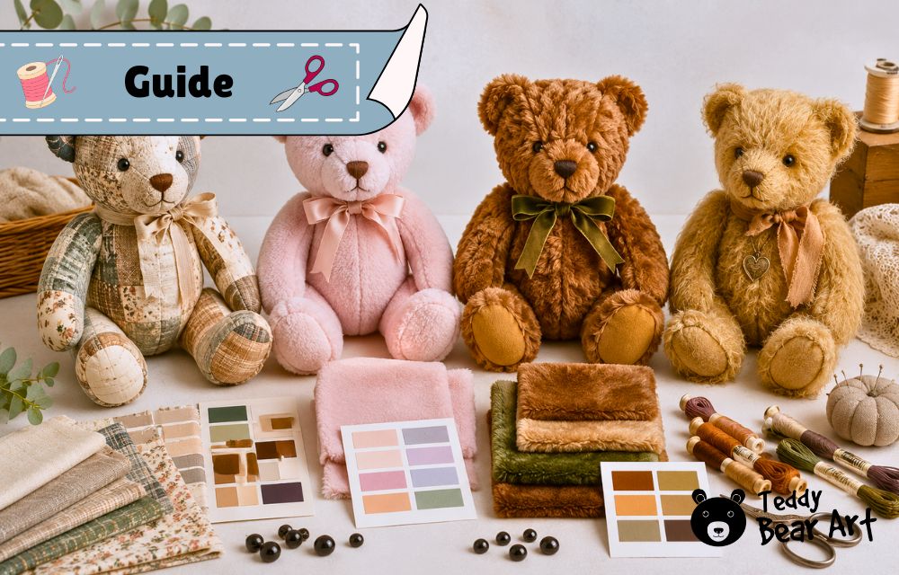 15 Teddy Bear Colors for Modern Sewing: Palettes for Cotton, Fleece, Faux Fur, and Mohair