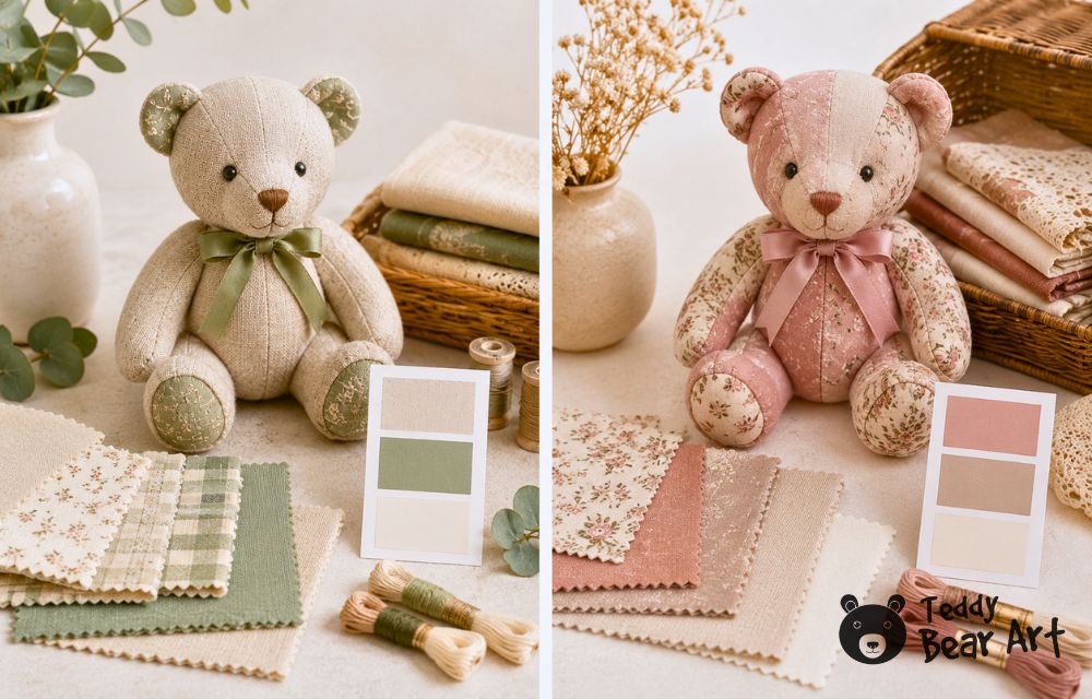 15 Teddy Bear Colors for Modern Sewing: Palettes for Cotton, Fleece, Faux Fur, and Mohair
