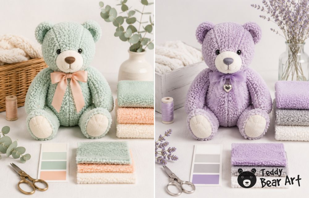 15 Teddy Bear Colors for Modern Sewing: Palettes for Cotton, Fleece, Faux Fur, and Mohair