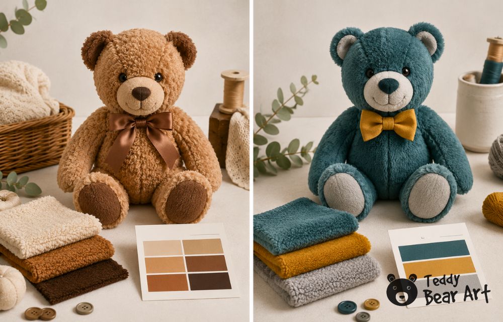 15 Teddy Bear Colors for Modern Sewing: Palettes for Cotton, Fleece, Faux Fur, and Mohair