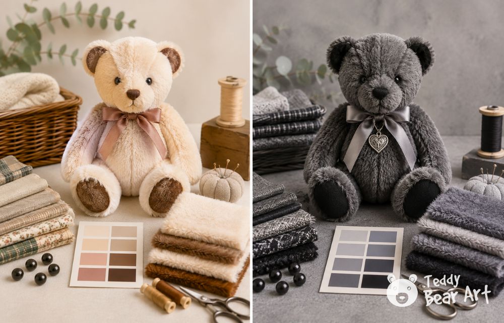 15 Teddy Bear Colors for Modern Sewing: Palettes for Cotton, Fleece, Faux Fur, and Mohair