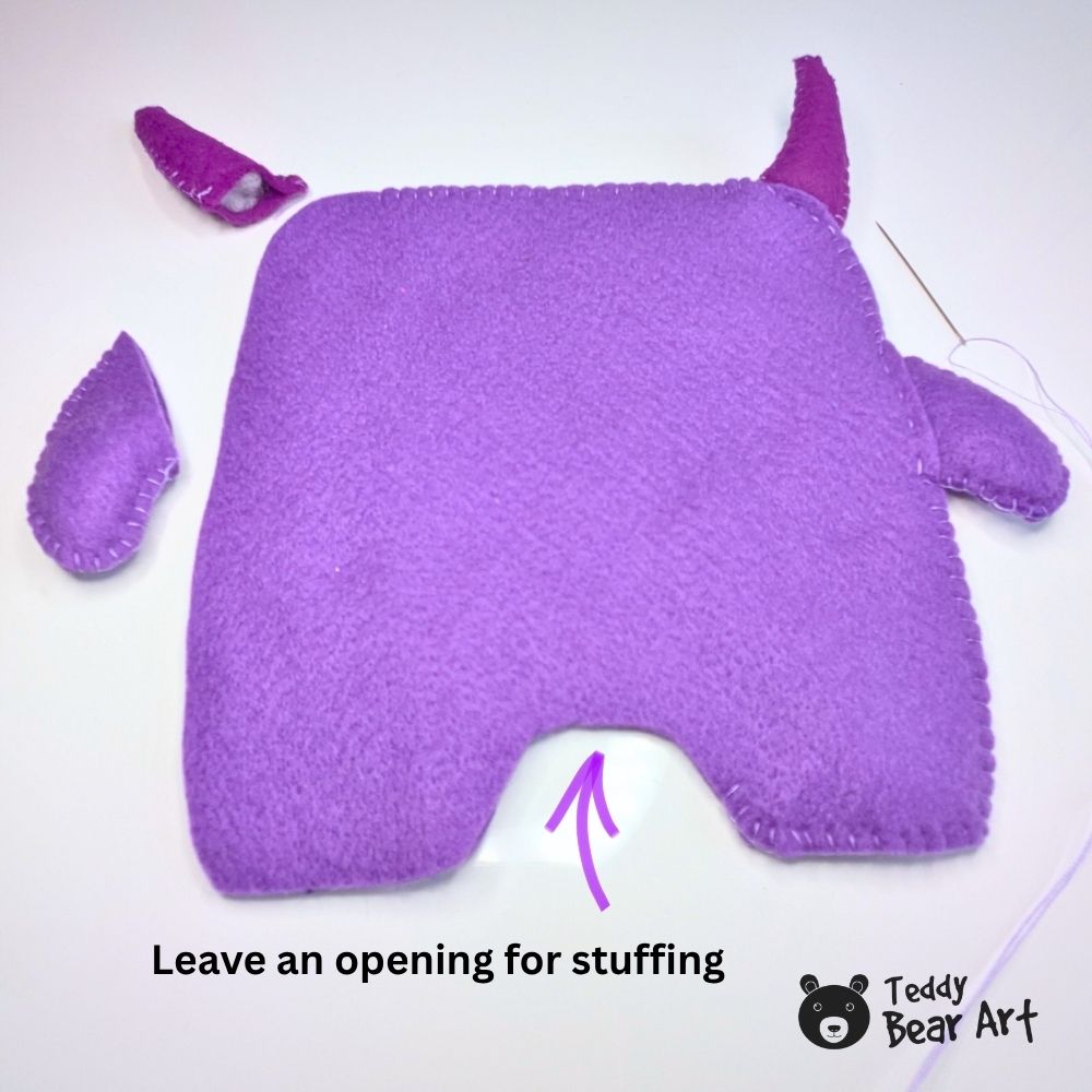 Easy DIY Felt Monster Stuffie: Free Sewing Pattern