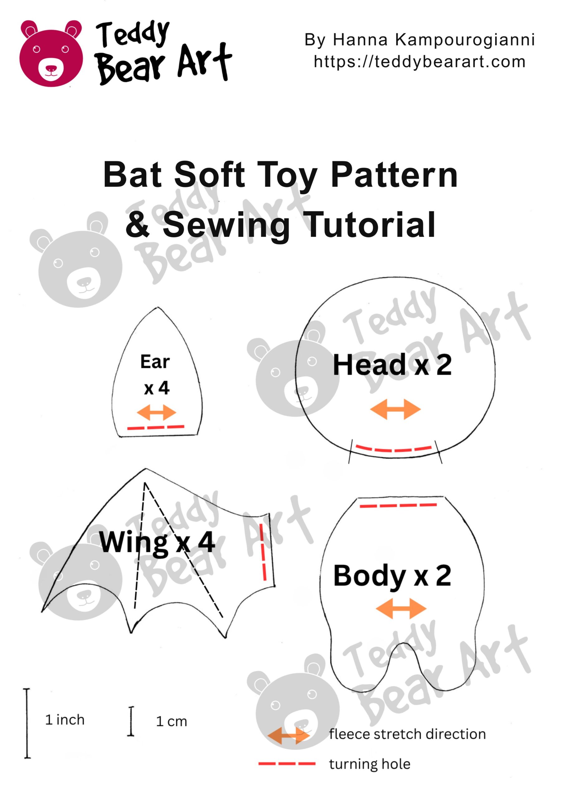 Free DIY Bat Soft Toy Pattern: Easy Sewing Tutorial