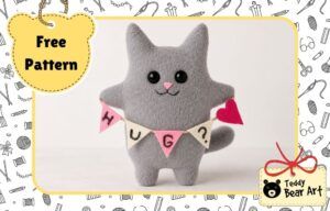 Free Fleece Cat Sewing Pattern Tutorial: Cute Easy Plush