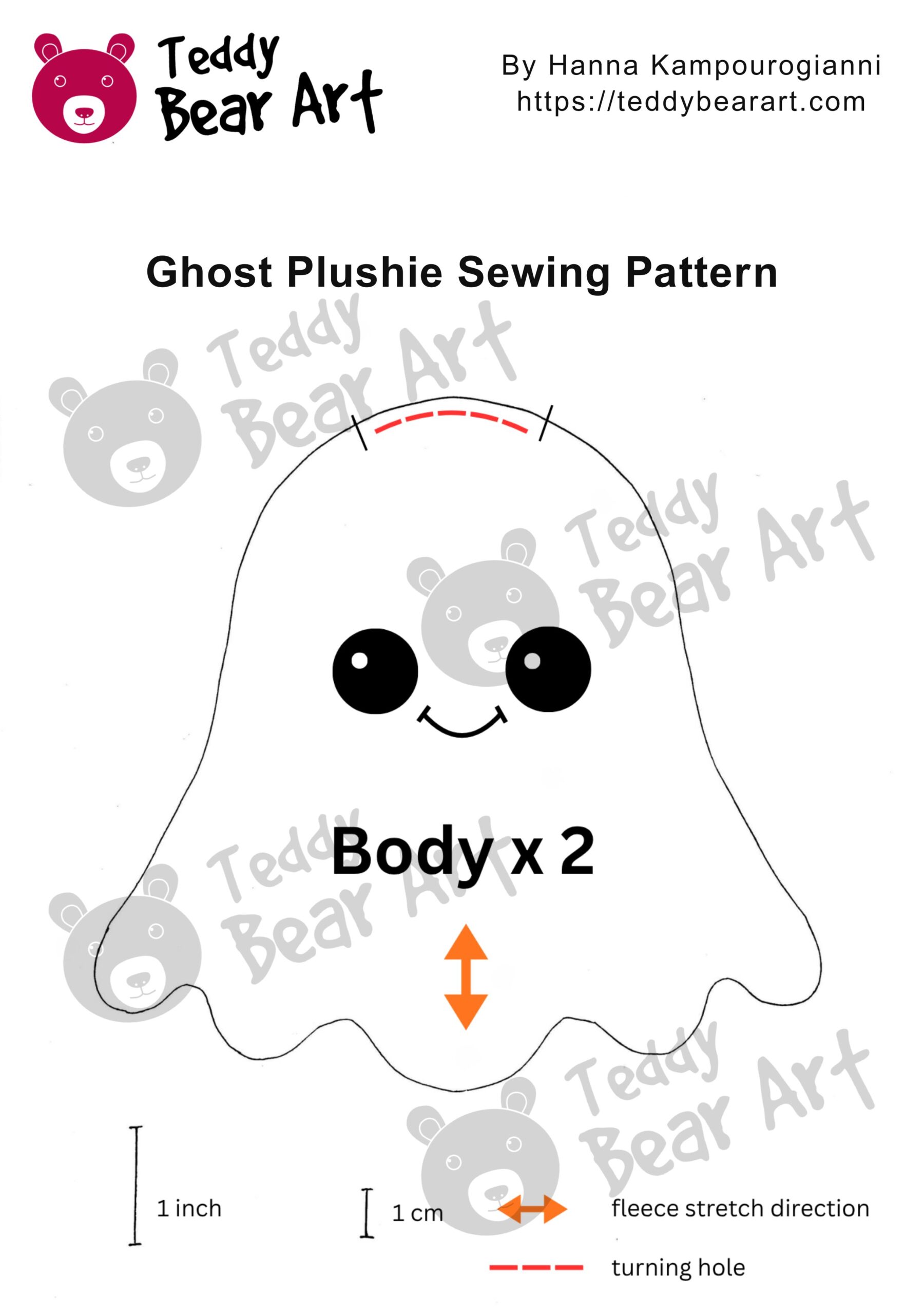 Free Ghost Plushie Sewing Pattern: Cute DIY Halloween Tutorial