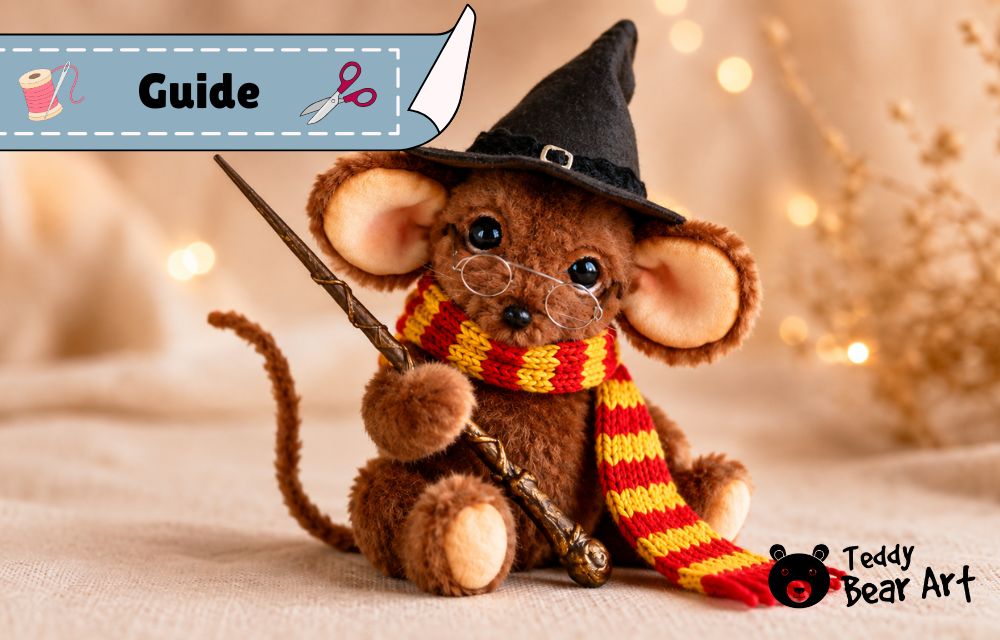 3 DIY Harry Potter Teddy Bear Accessories: Wand, Scarf, and Wizard Hat