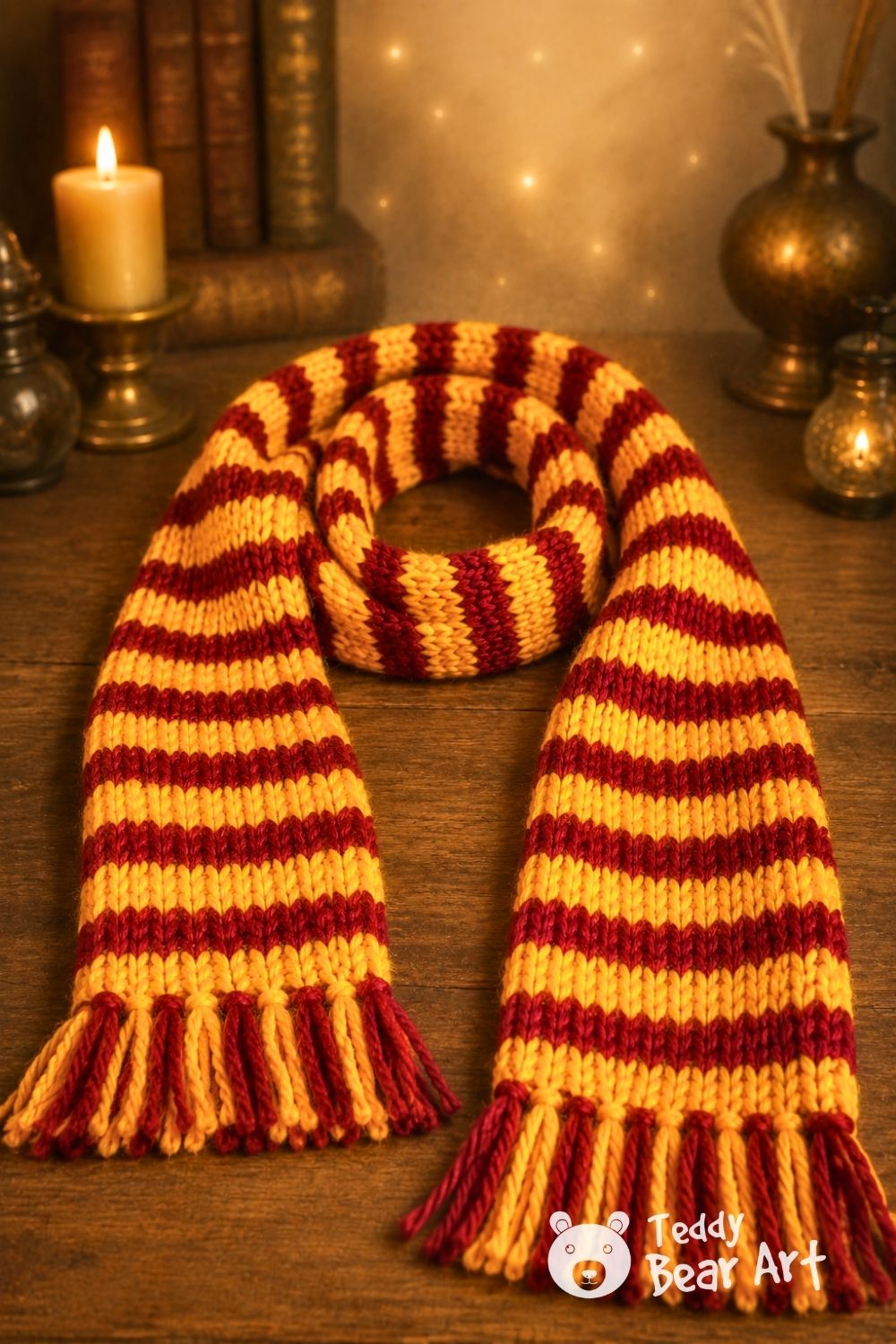 3 DIY Harry Potter Teddy Bear Accessories: Wand, Scarf, and Wizard Hat