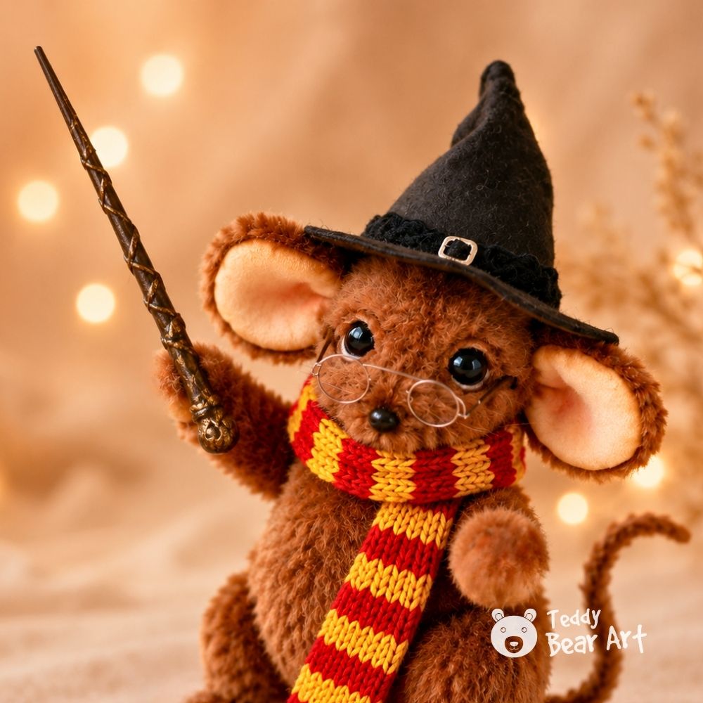 3 DIY Harry Potter Teddy Bear Accessories: Wand, Scarf, and Wizard Hat