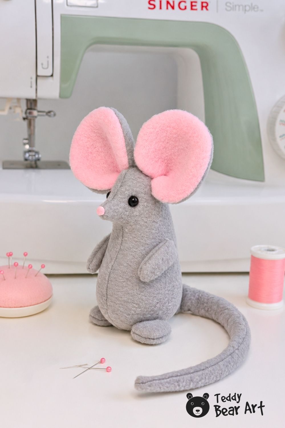 3 Free Sewing Patterns for Cute Animals: Mouse, Cat, and Goose