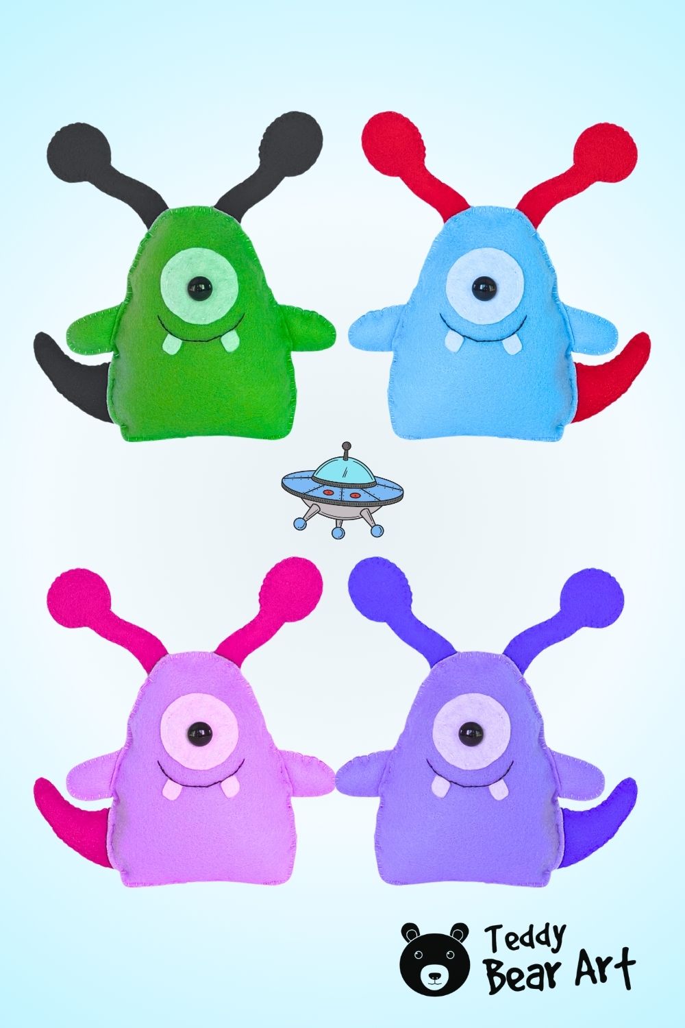 Easy Alien Plush Pattern Sewing Guide With Free Template