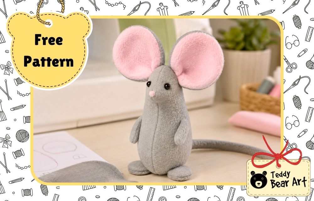 Free Fleece Mouse Sewing Pattern and Tutorial