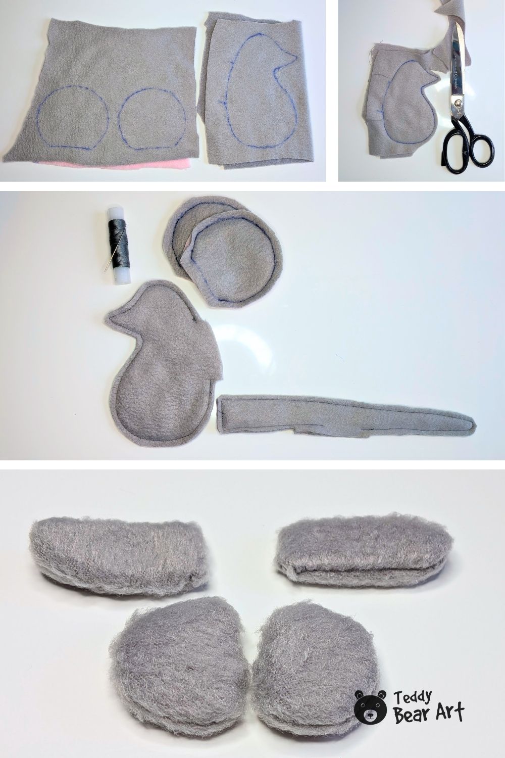 Free Fleece Mouse Sewing Pattern and Tutorial
