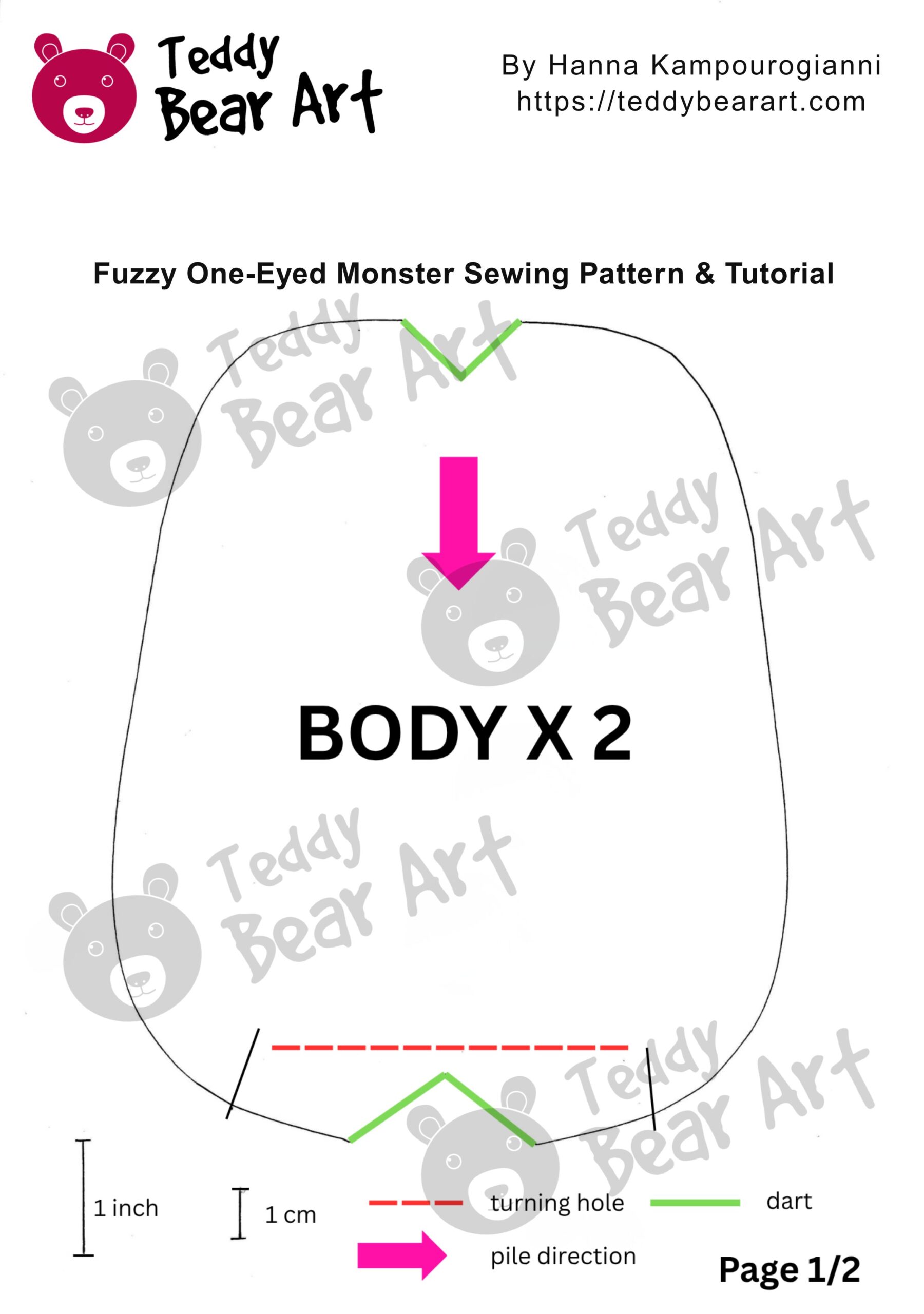 Fuzzy One-Eyed Monster DIY: Free Sewing Pattern and Tutorial