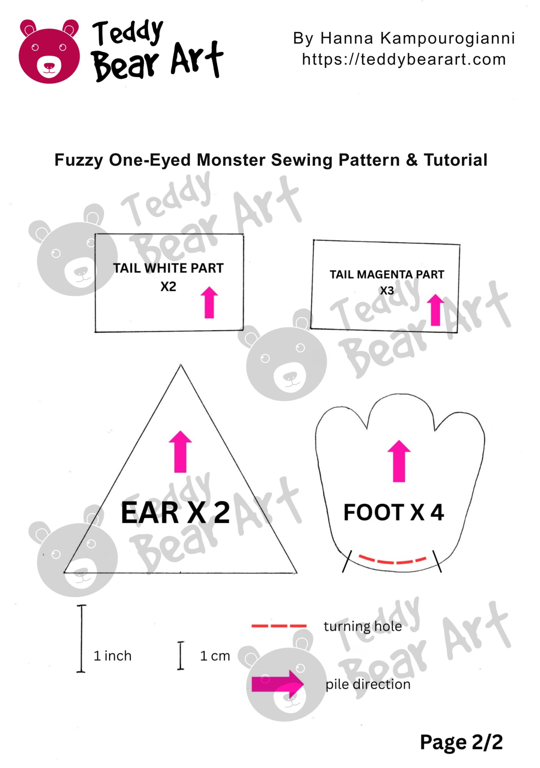 Fuzzy One-Eyed Monster DIY: Free Sewing Pattern and Tutorial