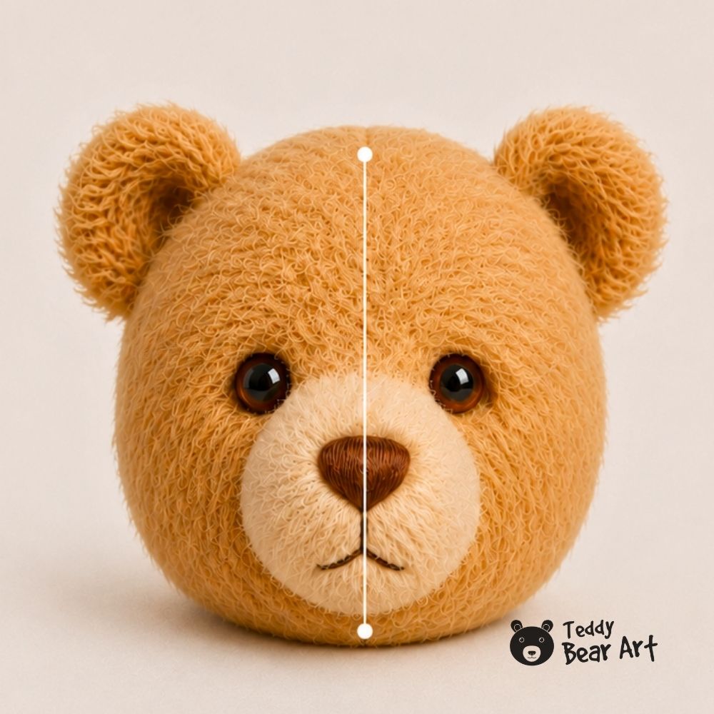 How to Sew a Teddy Bear Face for a Cute, Balanced Look
