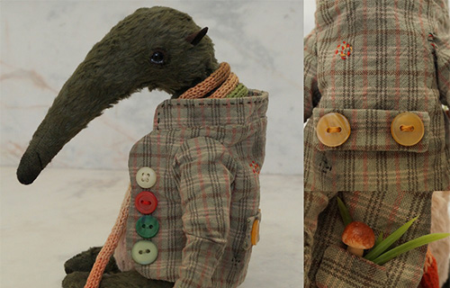 Teddy Bear Pattern Tutorial: Anteater In A Jacket