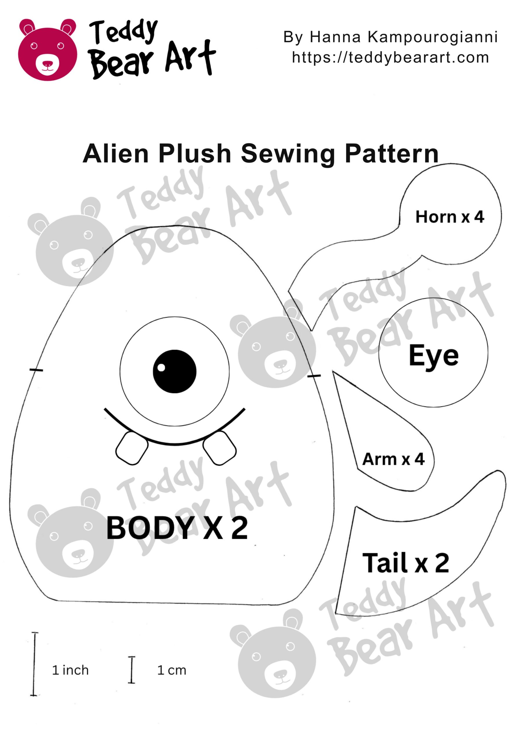 2 Free Felt Character Sewing Patterns: Cute Monster and Alien to Make