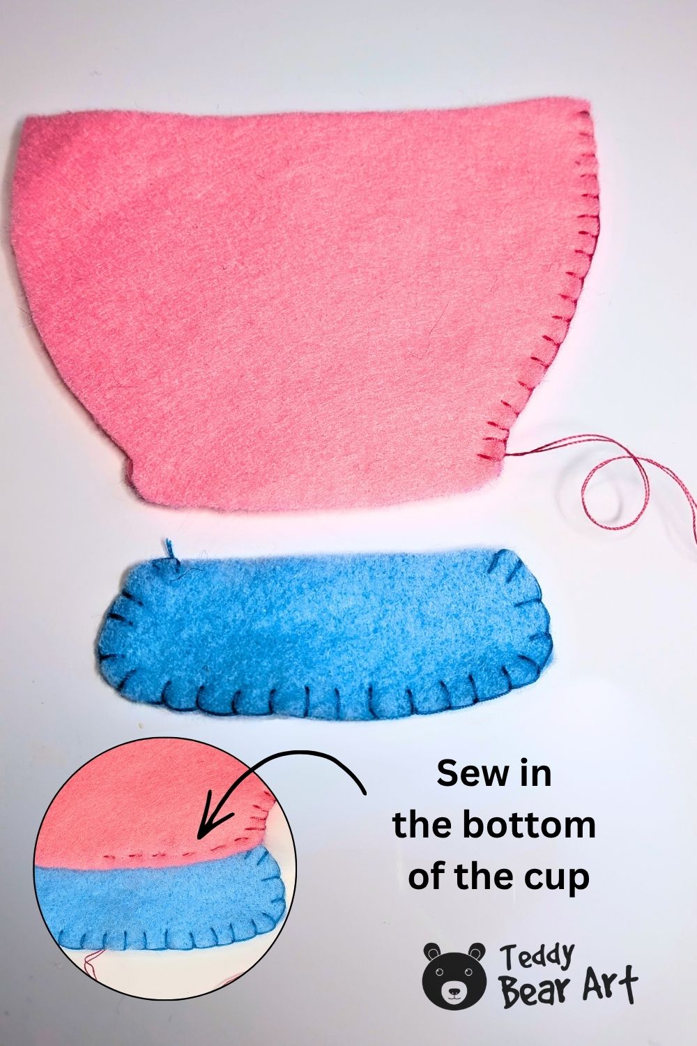 Felt Cat Sewing Pattern: Free Cat in a Cup Tutorial