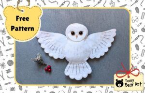 Free Felt Owl Sewing Pattern Tutorial for Beginners