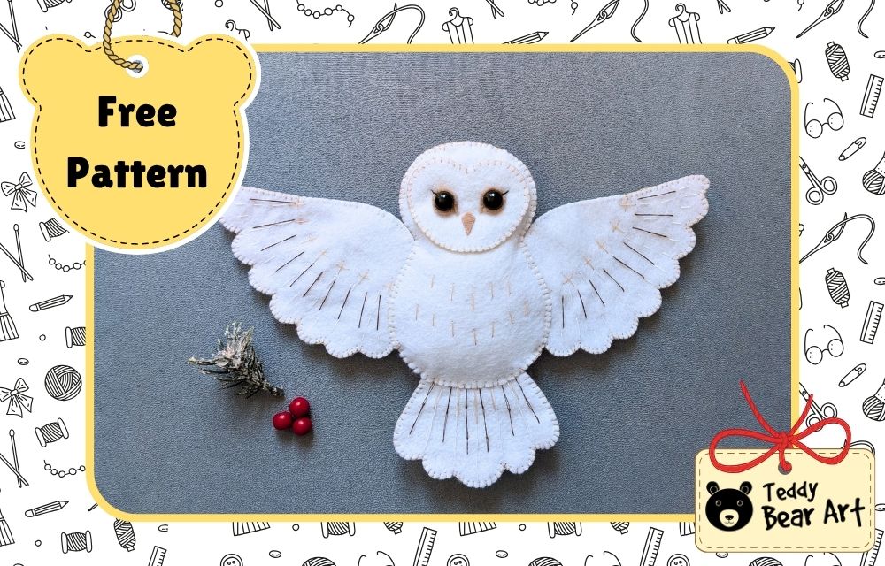Free Felt Owl Sewing Pattern Tutorial for Beginners