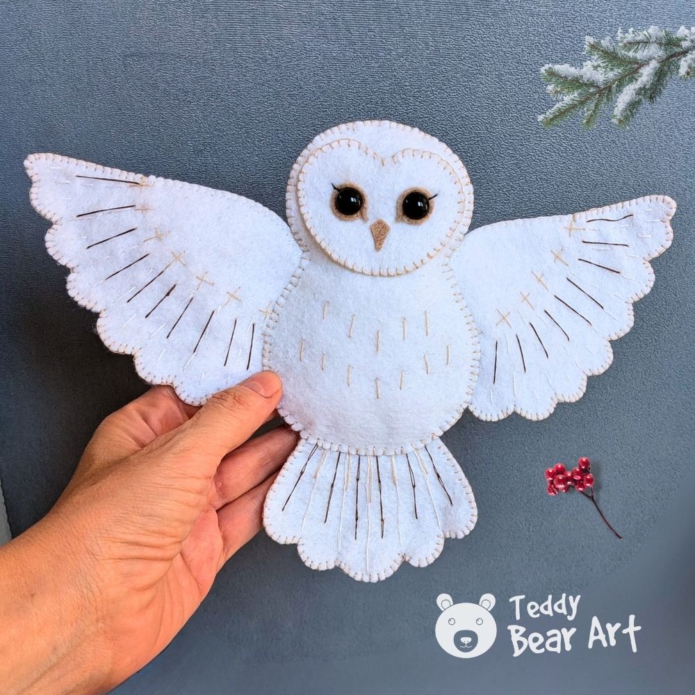 Free Felt Owl Sewing Pattern Tutorial for Beginners