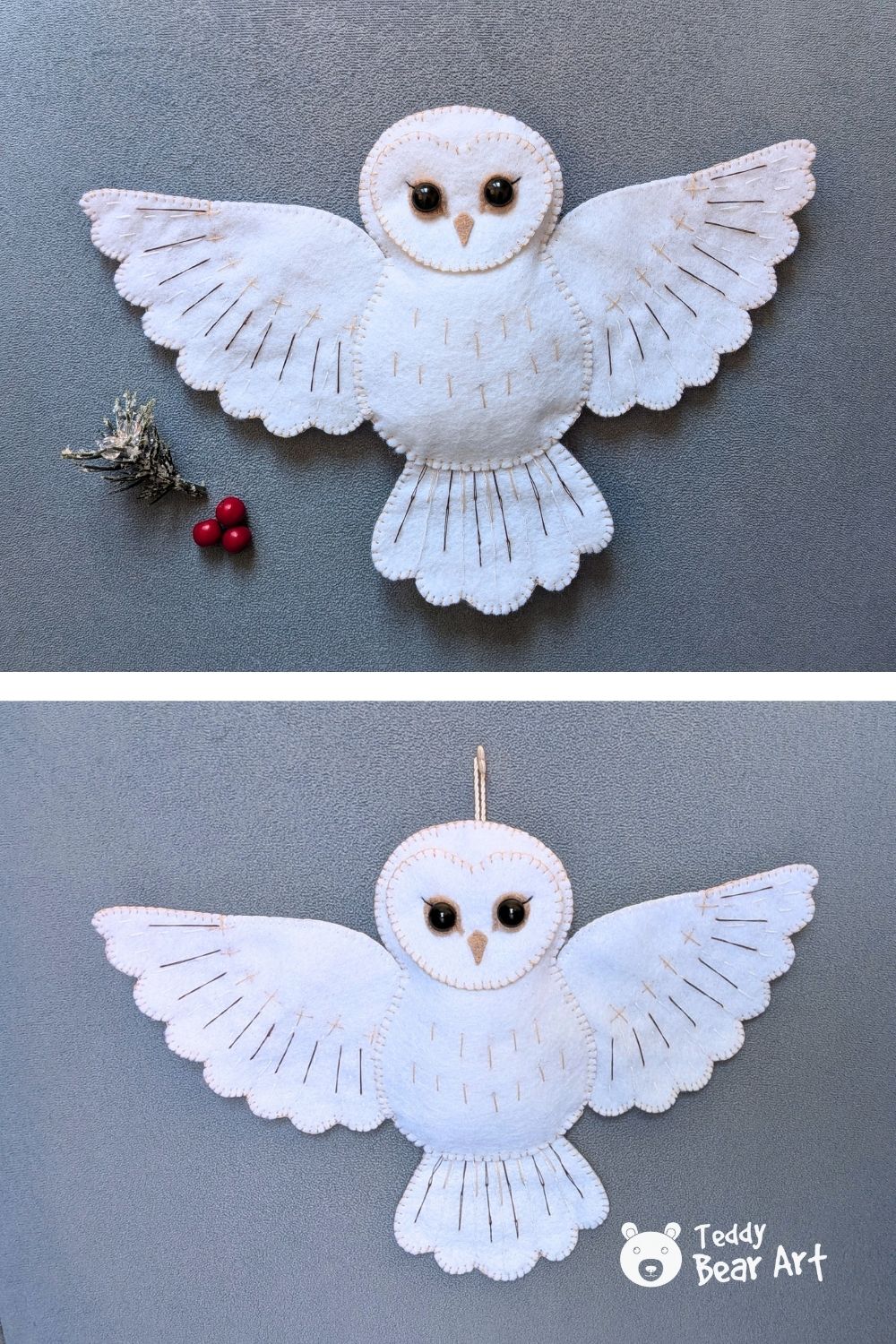 Free Felt Owl Sewing Pattern Tutorial for Beginners