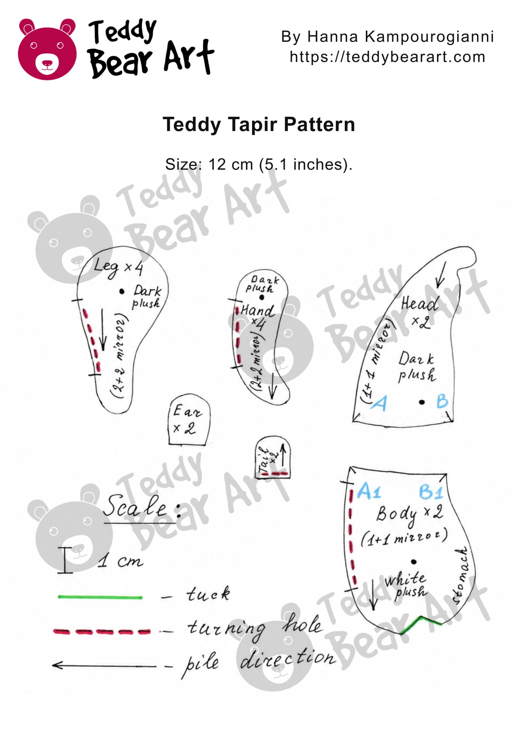 5 Free Miniature Teddy Animal Patterns to Sew