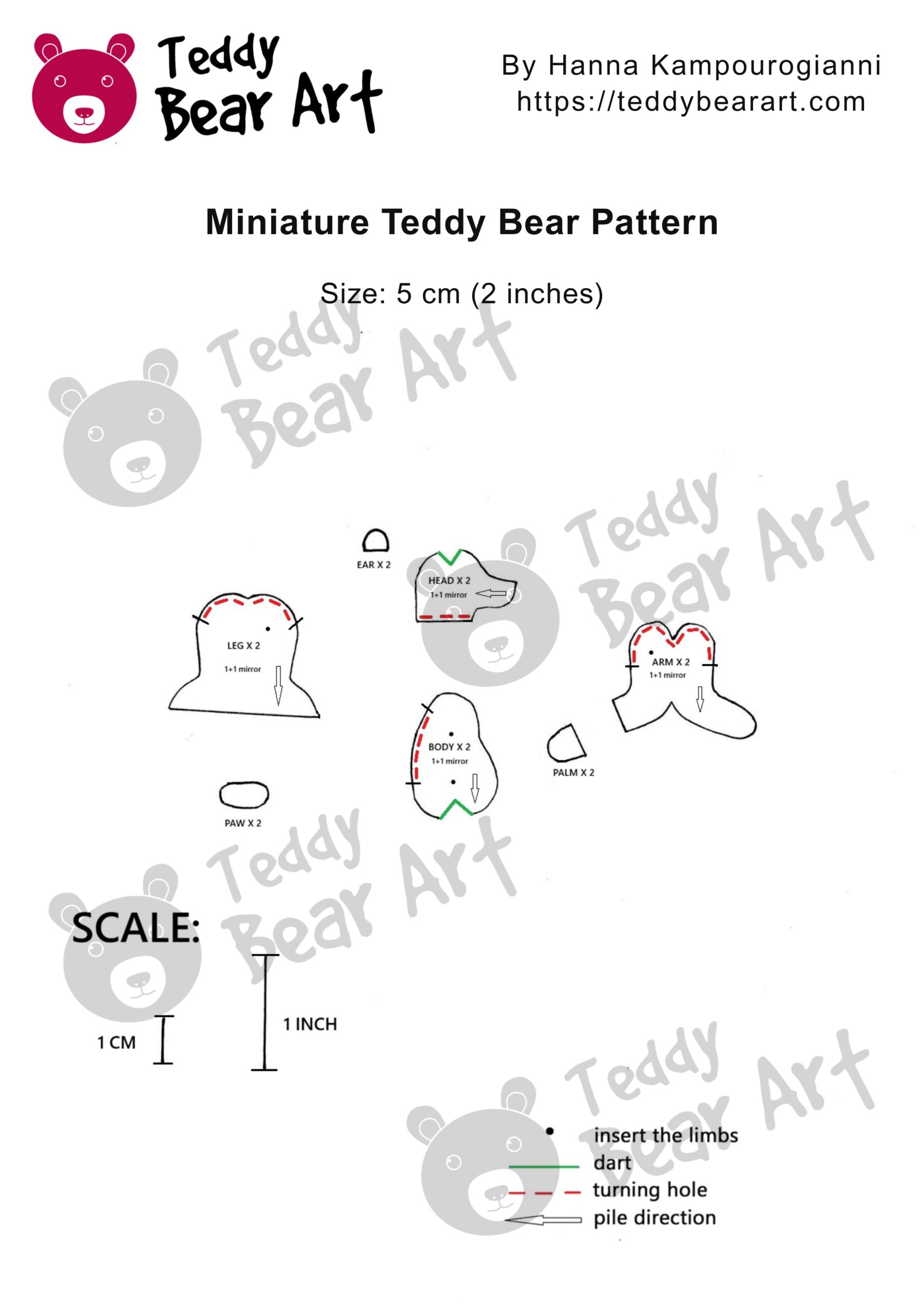 5 Free Miniature Teddy Animal Patterns to Sew