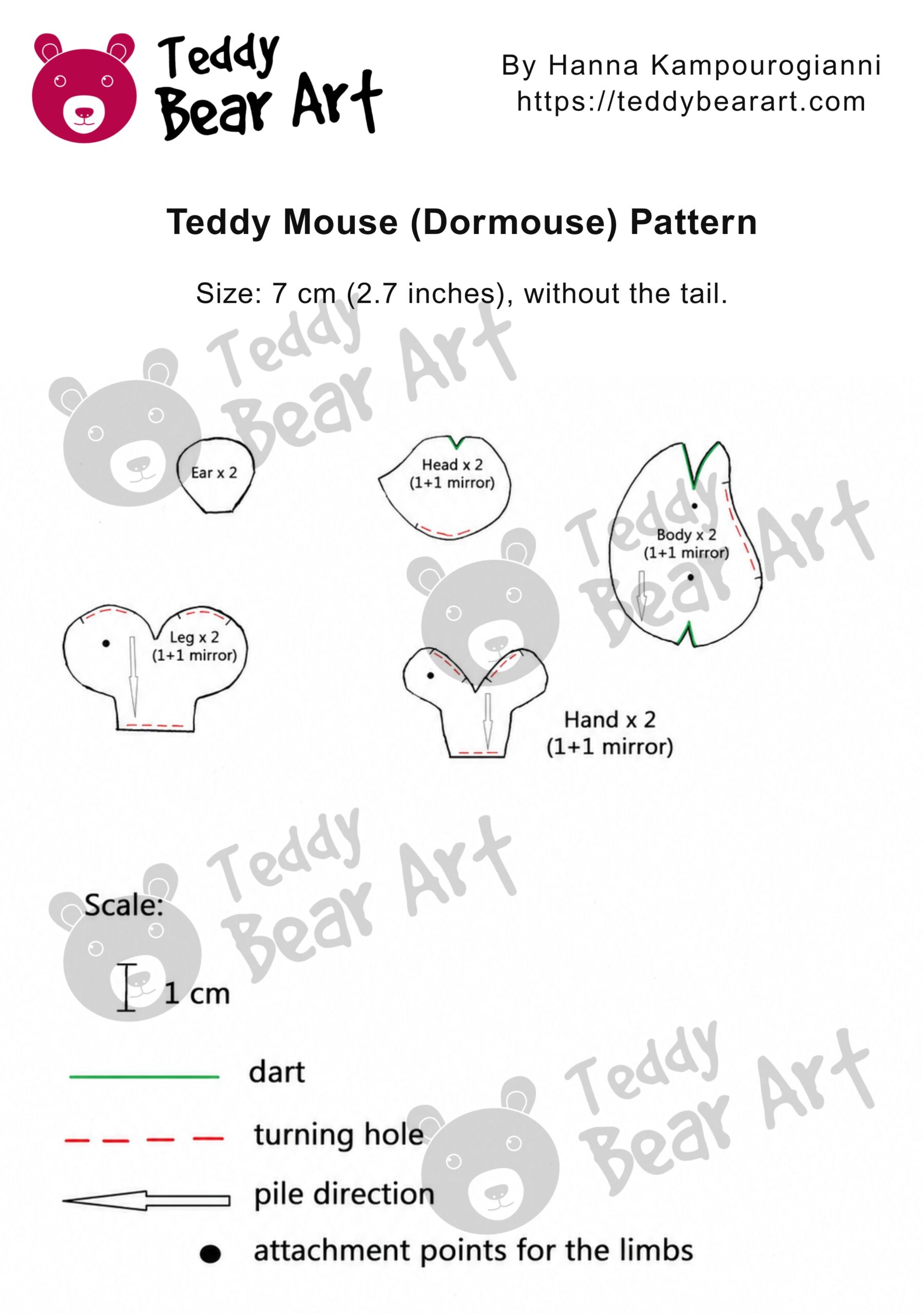 5 Free Miniature Teddy Animal Patterns to Sew