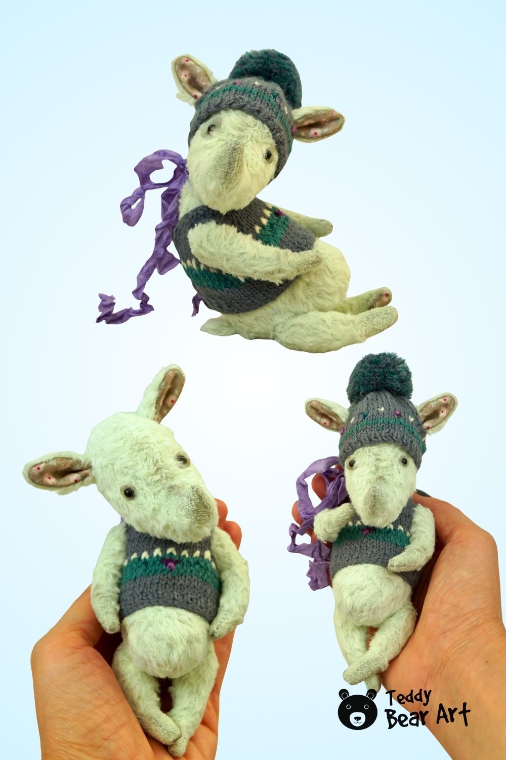 5 Free Miniature Teddy Animal Patterns to Sew