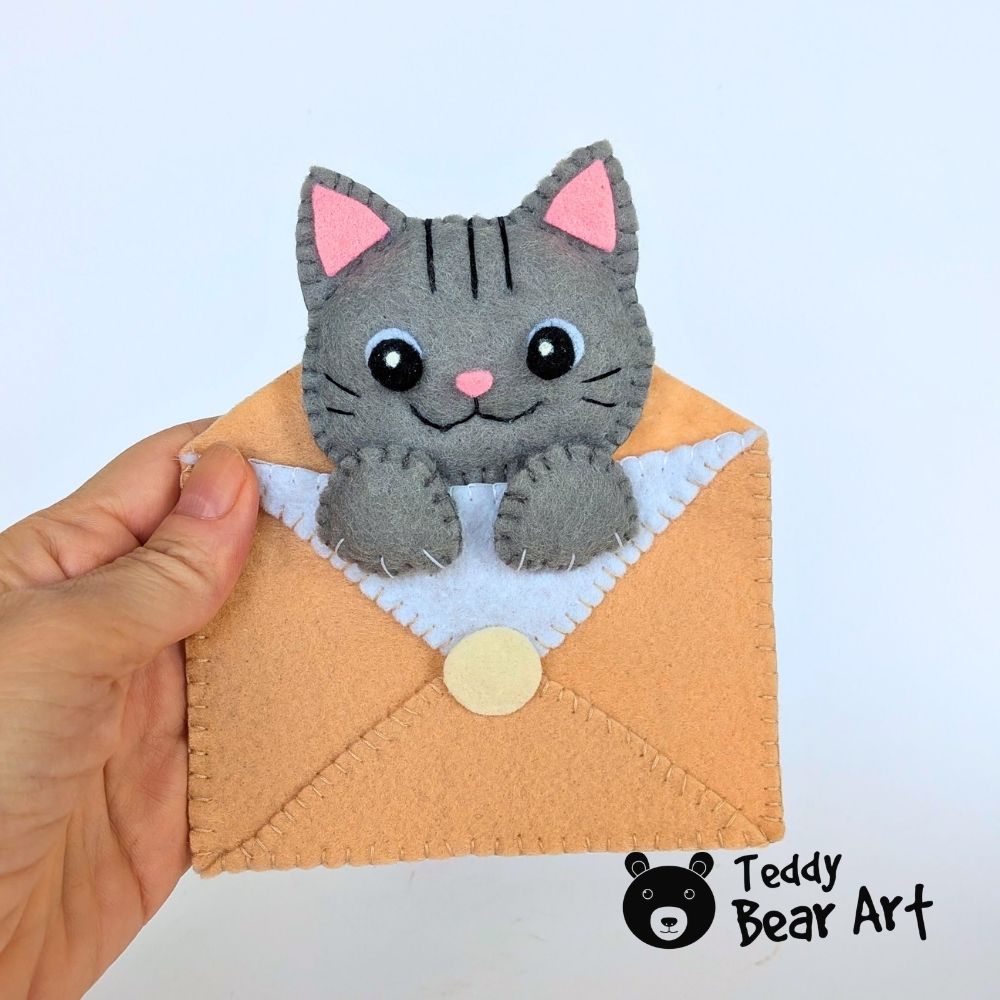 Free Cat Plush Sewing Pattern for Beginners